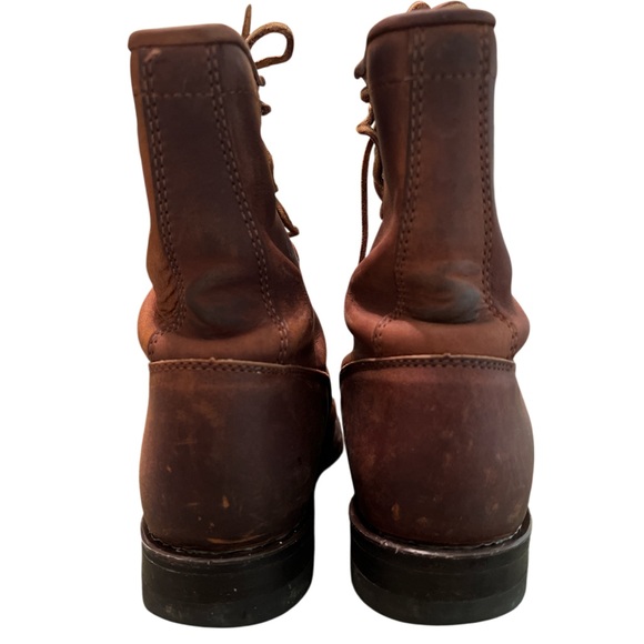 Justin Women’s‎ Leather Western Cowboy Boots Brown 6.5B Made in USA Vintage - Picture 3 of 8